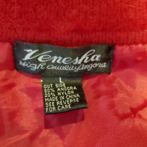 Vintage 90's angora sweater coat - Picture 6 of 8